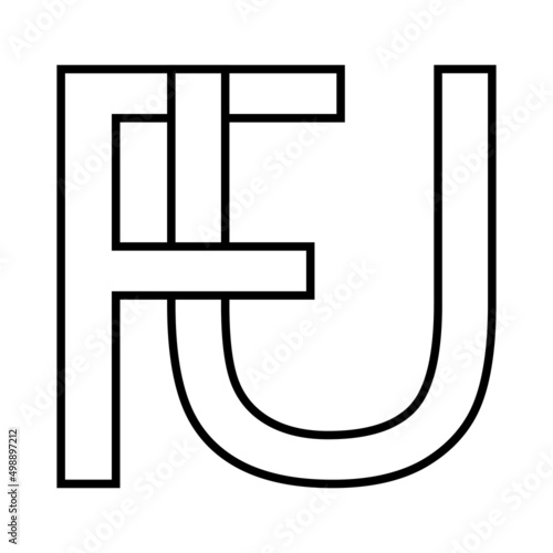 Logo sign, fu uf icon, nft ...
