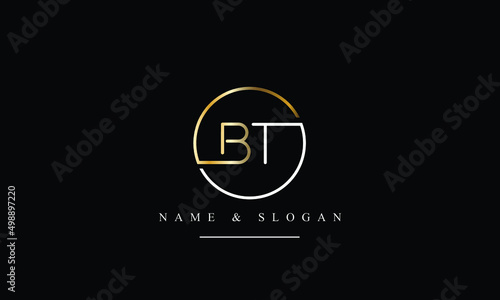 TB, BT, T, B abstract letters logo monogram