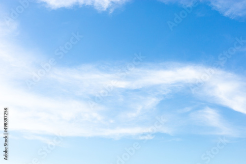 Blue sky background. Sky with white clouds