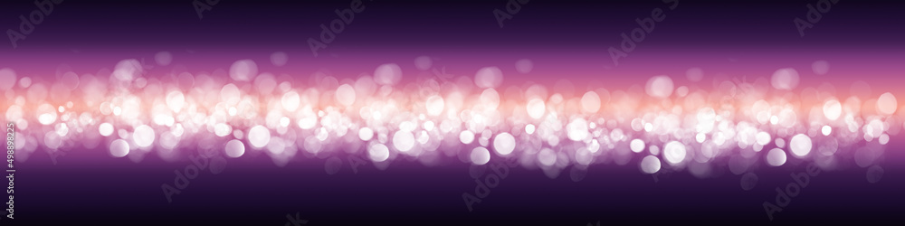Breiter Hintergrund in violett mit vielen hellen Lichtreflexen oder Lichtpunkten