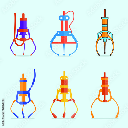 Claw Crane Machine Simple Clip Art And Illustration Vector Design