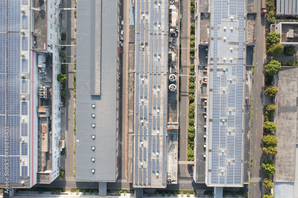 solar panels on factory rooftop solar panels on factory rooftop