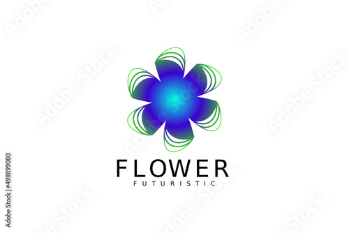 flower abstract logo design