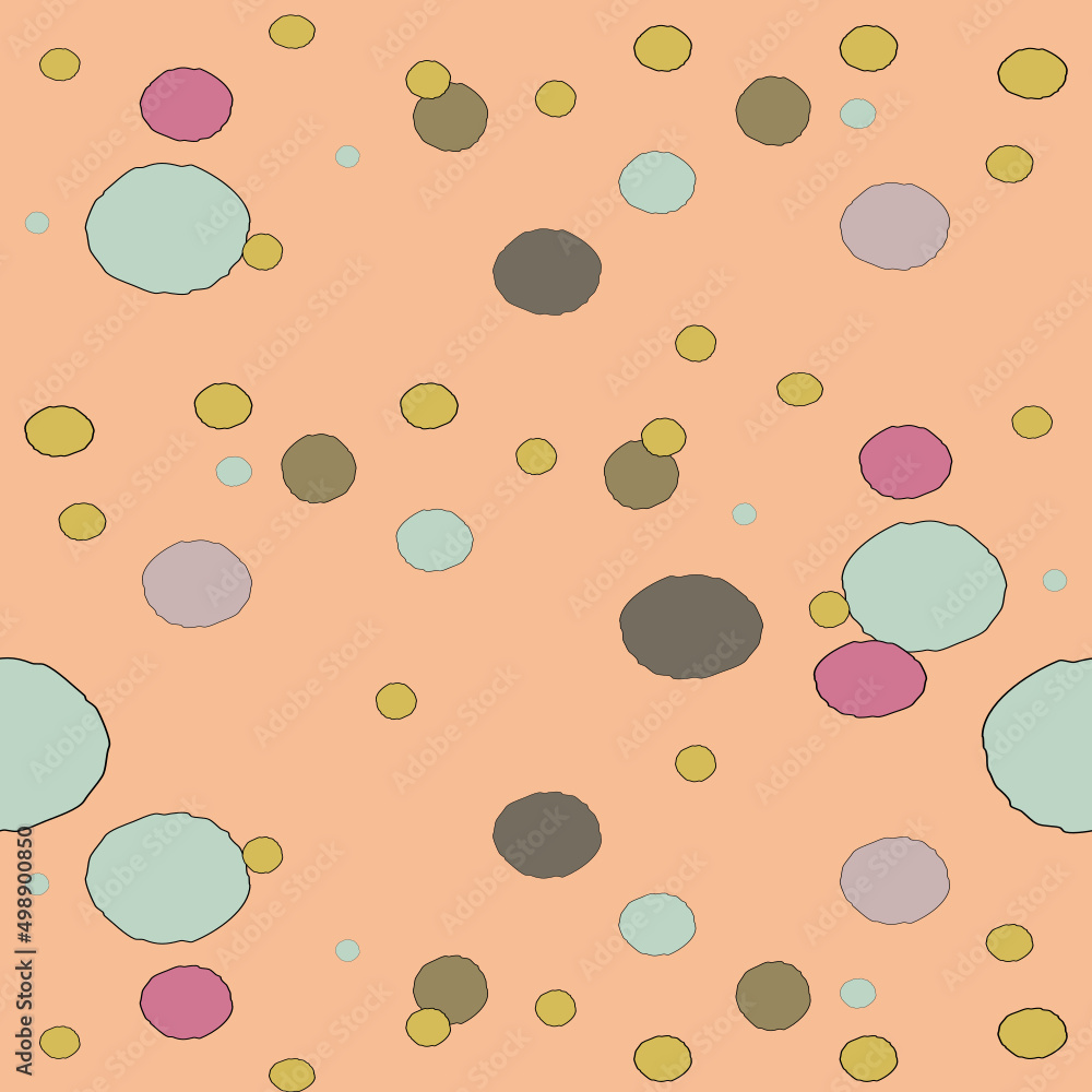 hand drawn circle Seamless pattern. Colorful circles laid out as backgrounds, pattern designs, tablecloths, wallpaper, wraps. hand drawn circle Seamless pattern. Colorful circles laid out as backgrounds, pattern designs, tablecloths, wallpaper, wraps.