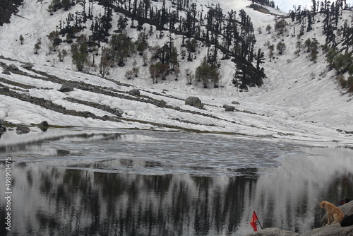 Kareri Lake view from Himachal Pradesh photo