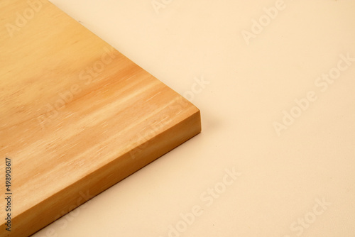wooden cutting board textured on a white background