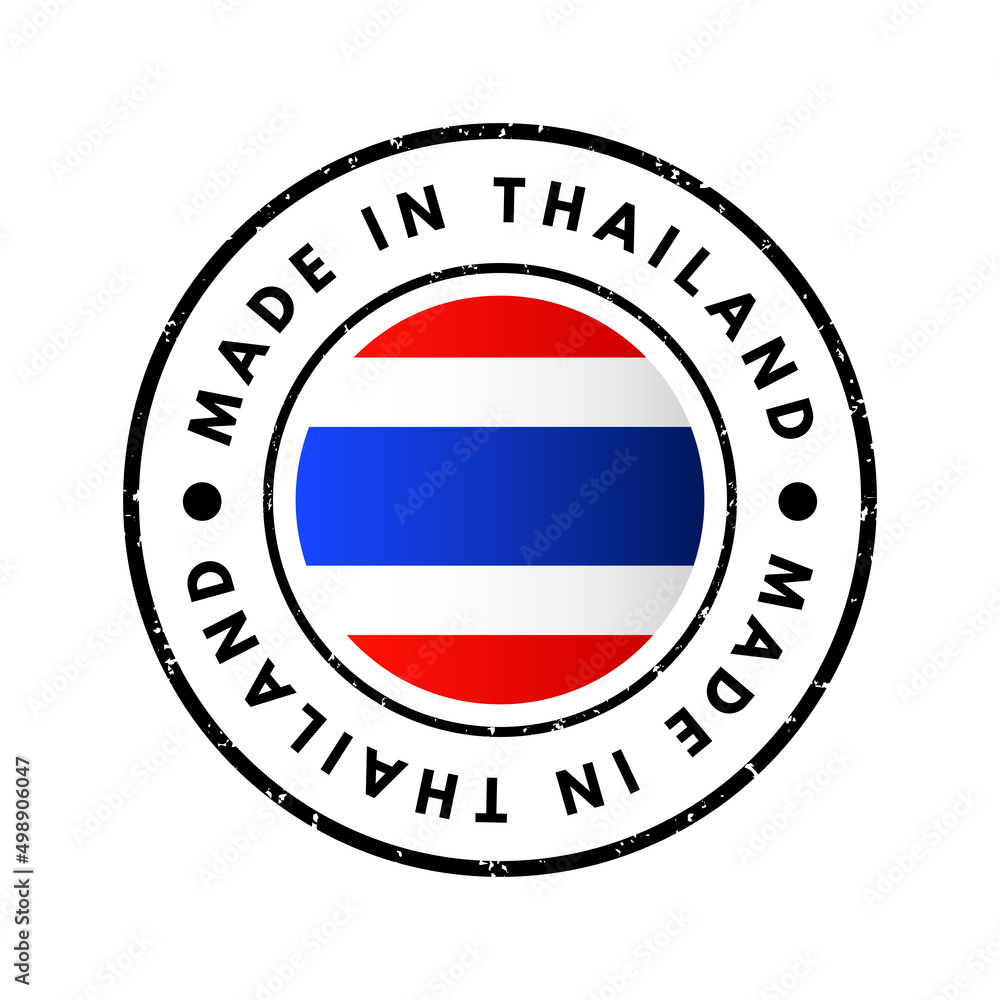 Made in Thailand text emblem stamp, concept background Made in Thailand text emblem stamp, concept background