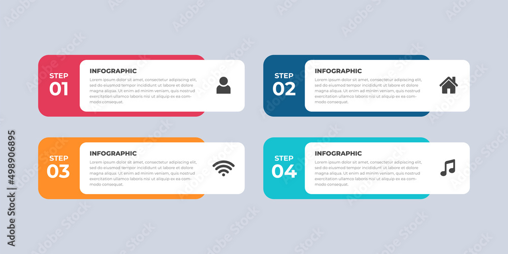 Colorful business infographic template. Vector illustration