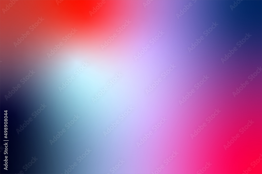Modern gradient bright colorful vector background. Mixed colors: blue, red, pink, purple, white. Blurred background for design concepts, wallpapers, web, presentations and prints.