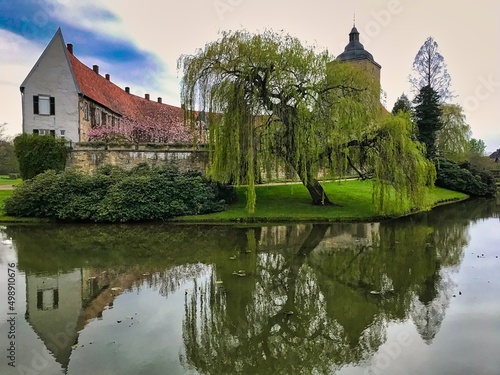 A beautiful water castle around Steinfurt in the picturesque Münsterland 