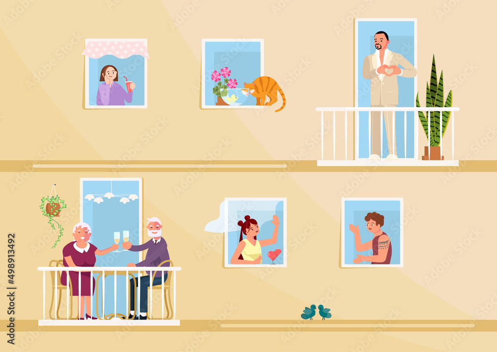 Neighbours make friends and fall in love Neighbours make friends and fall in love