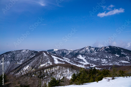 黒斑山登山道から高峰山方面の眺望 © Nao