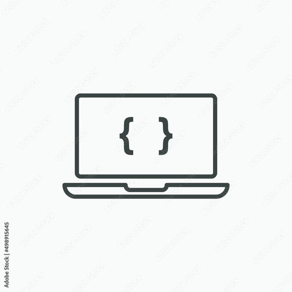 web programming, coding, code vector isolated icon symbol web programming, coding, code vector isolated icon symbol