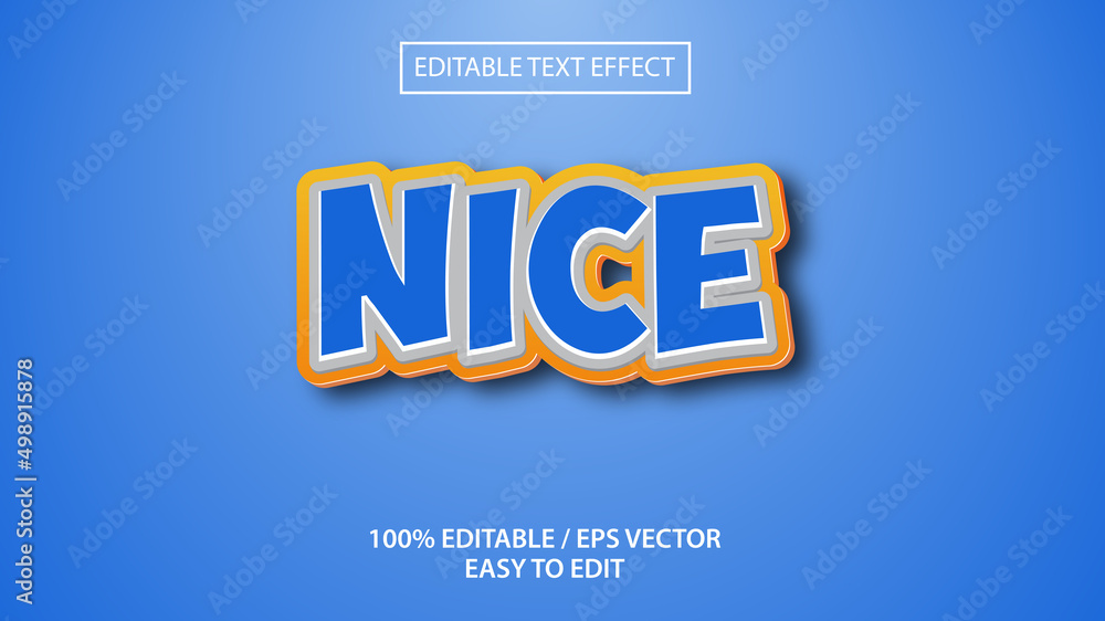 nice text effect Premium
