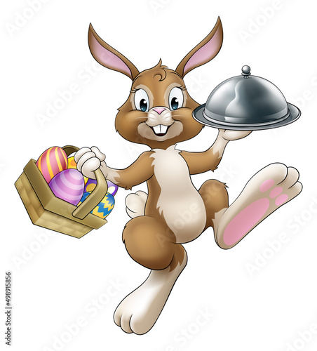 Easter Bunny Rabbit Cartoon...