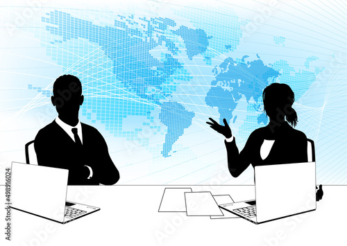 News Anchor Silhouette TV Reporter Presenters