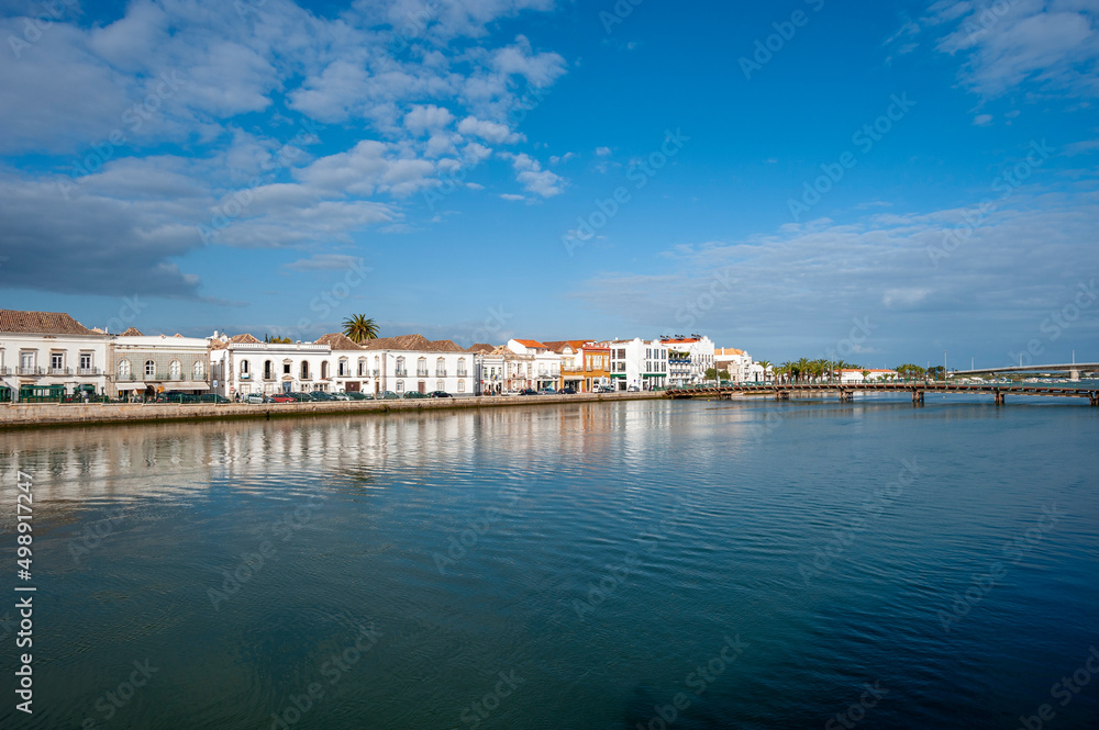 Old town of Tavira in the Algarve in Portugal