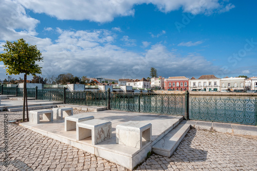 Obraz na płótnie Old town of Tavira in the Algarve in Portugal