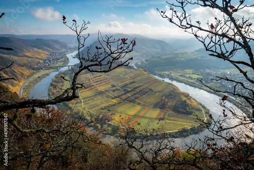 Moselschleife in Rheinhessen, Germany