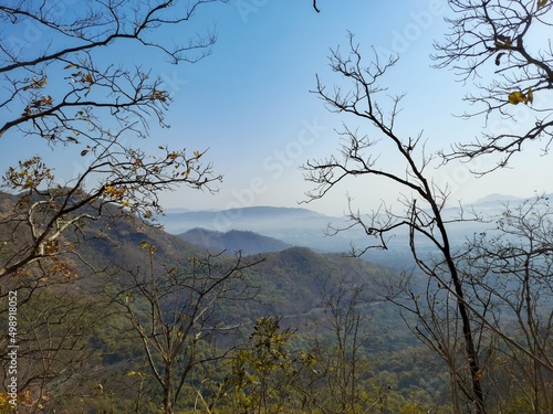 A beautiful landscape in Sahyadri ranges in Maharashtra, India photo
