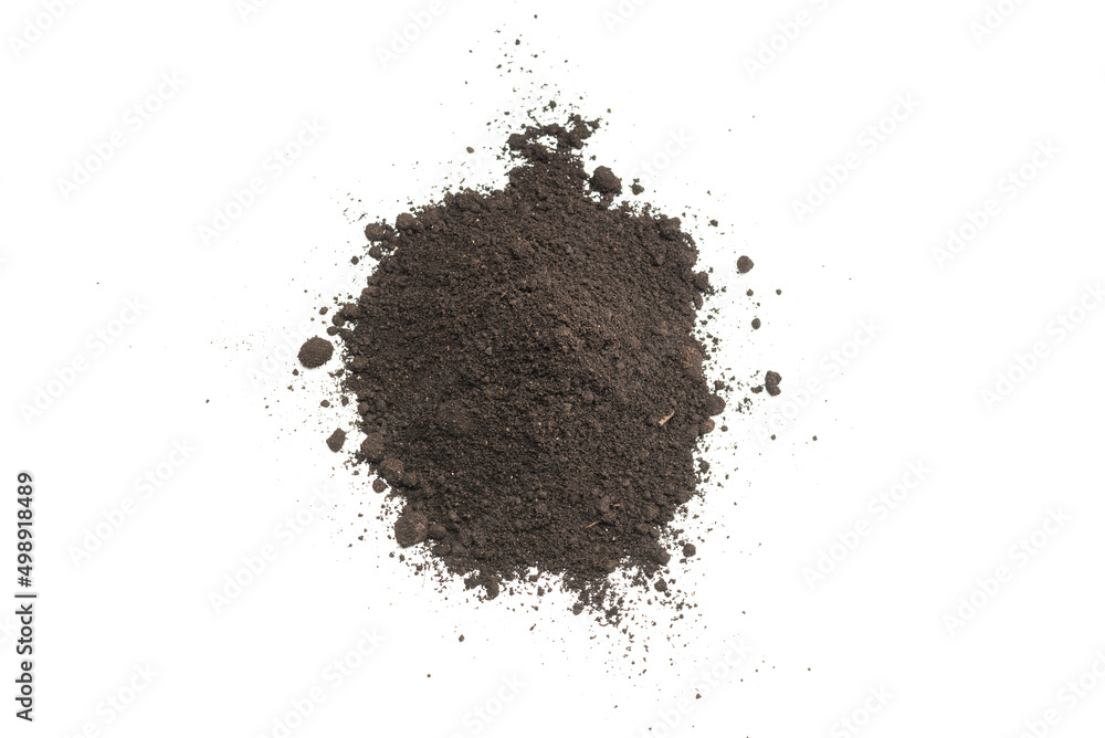 Black land for plant isolated on white background. Black land for plant isolated on white background.