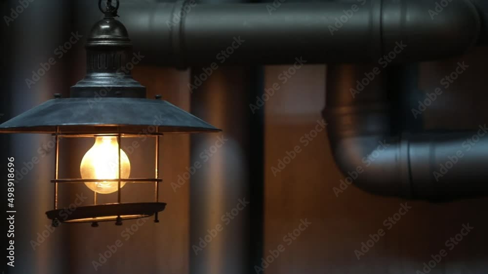 Metal lamps in the basement changing the focus of the object Metal lamps in the basement changing the focus of the object