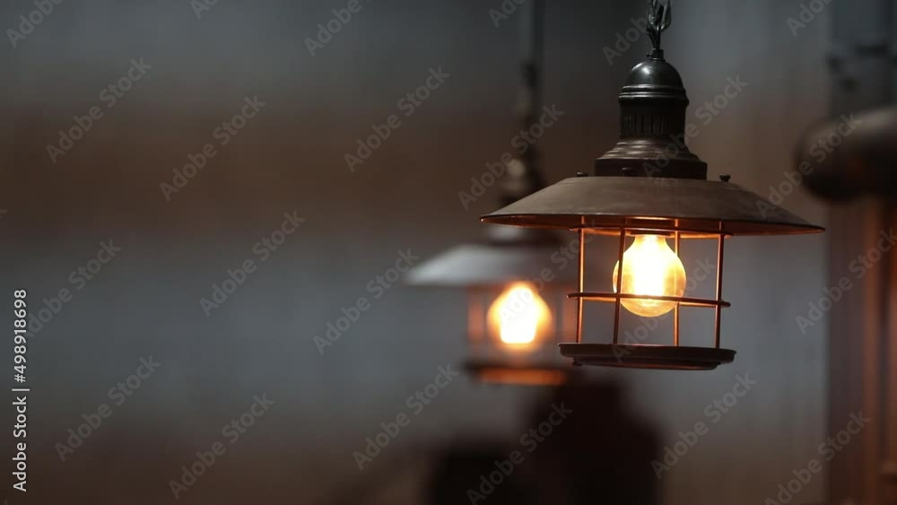 Metal lamps in the basement changing the focus of the object Metal lamps in the basement changing the focus of the object