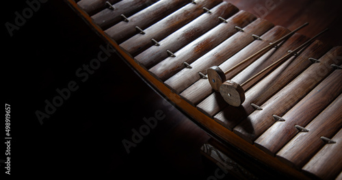 xylophone musical instrument made by hand photo