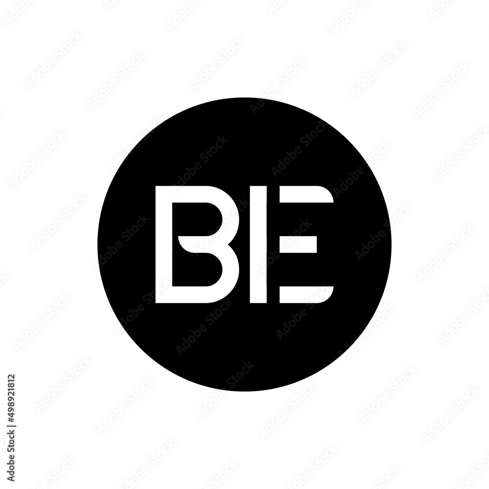 Initial Letter BE Logo Design Vector Template. Typography BE Letter Logo Design. Initial Letter BE Logo Design Vector Template. Typography BE Letter Logo Design.