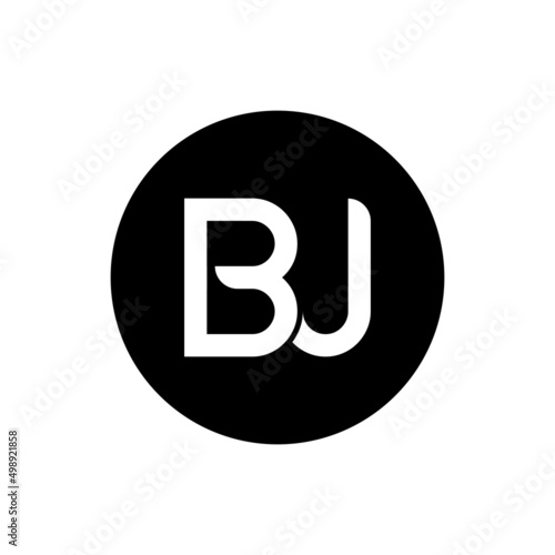 Initial Letter BJ Logo Design Vector Template. Typography BJ Letter Logo Design. photo