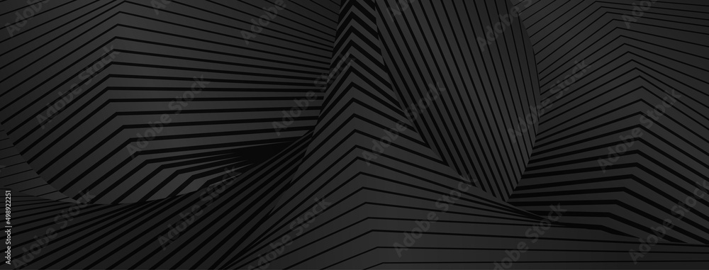 Abstract background made of groups of lines in black and gray colors