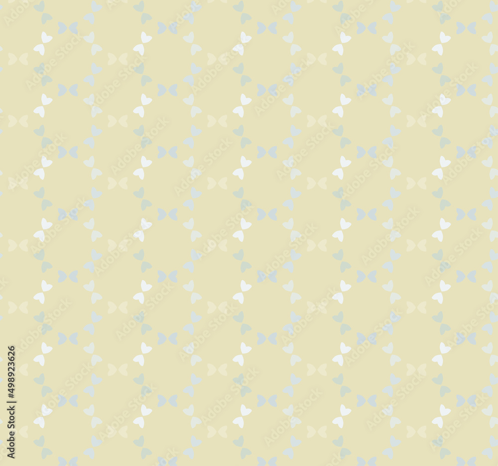 Pale yellow butterfly seamless pattern. Subtle background or wallpaper design for children's room or nursery interior. Use in paper crafts or scrapbooks.