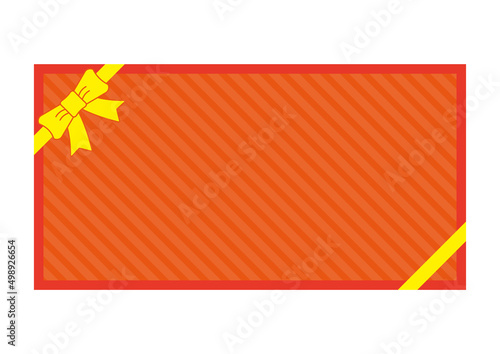 シンプルでフラットなクーポン券