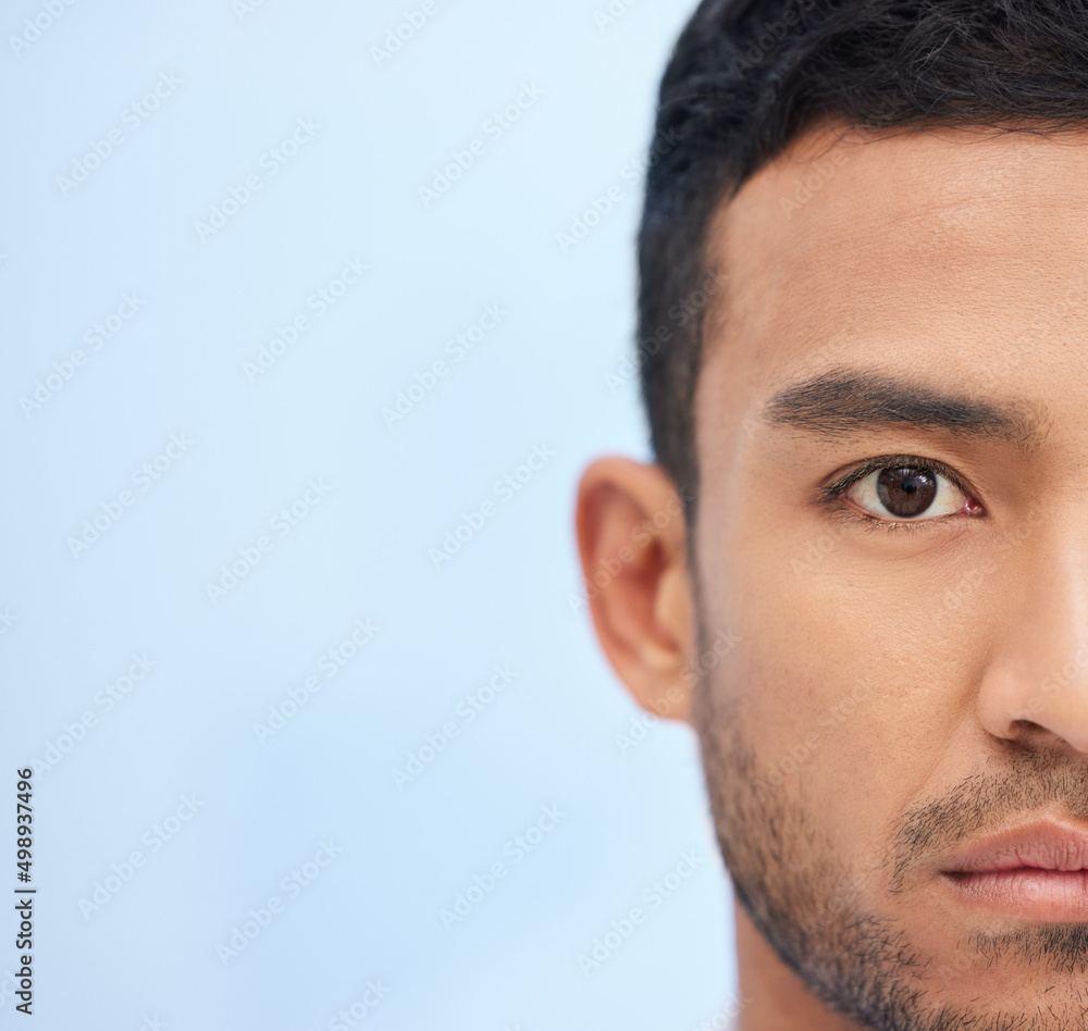 Fototapeta premium Ive always been a visionary in business. Cropped shot of a young businessman standing alone in the office during the day.