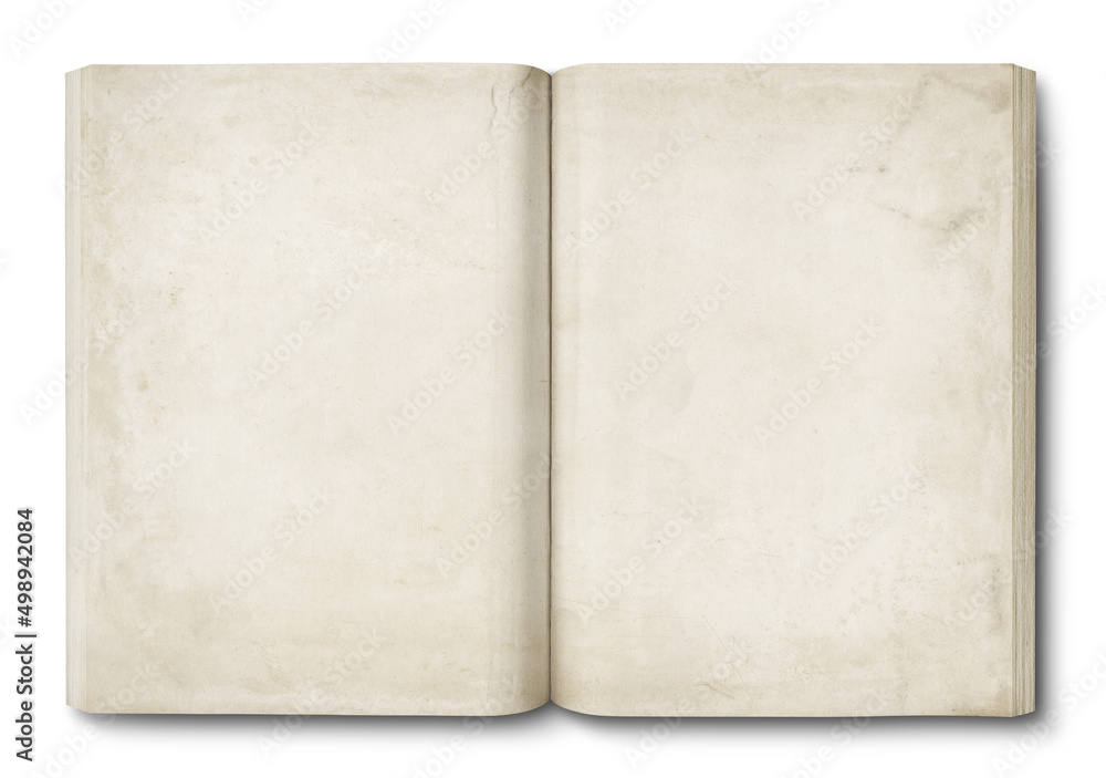 Old stained open book Old stained open book