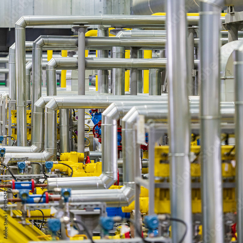 pipes and valves of the gas industry shop