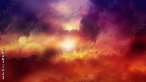 Dreamy Fantasy Sky Background Loop