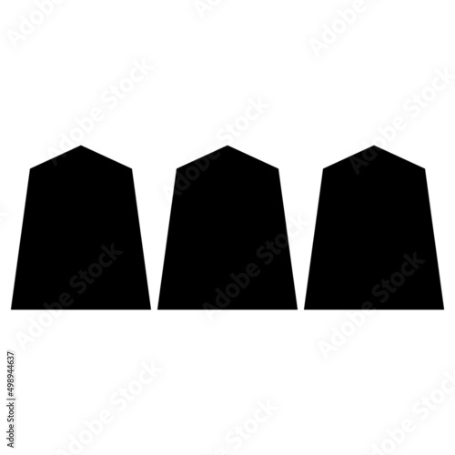 家紋です。三つ将棋駒です。