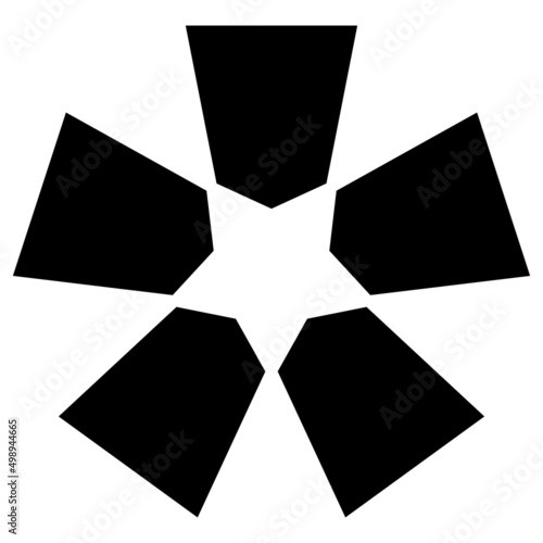 家紋です。五つ将棋駒です。