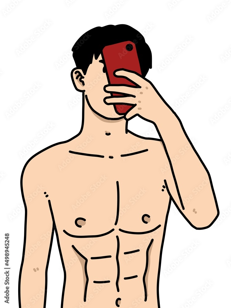 cute man cartoon on white background cute man cartoon on white background