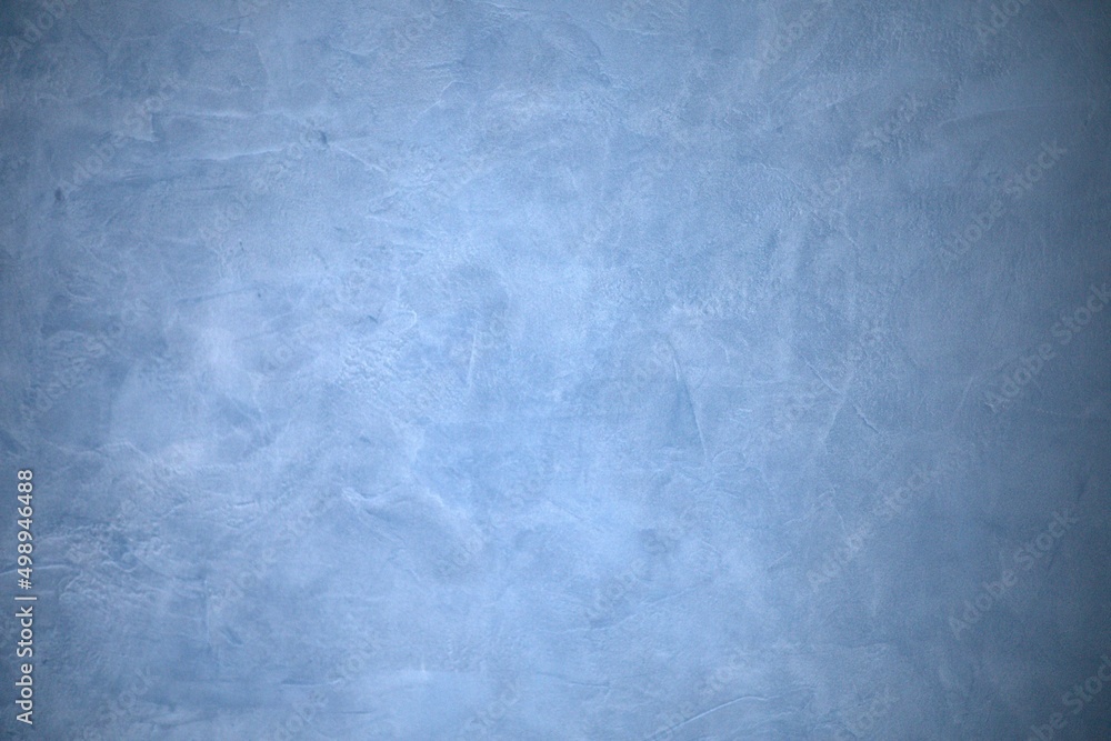 Naklejka premium Blue texture decorative Venetian stucco for backgrounds