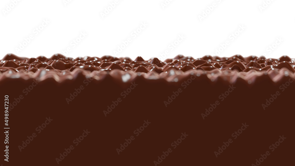 Realistic 3D illustration of the splashing delicious milk chocolate Realistic 3D illustration of the splashing delicious milk chocolate