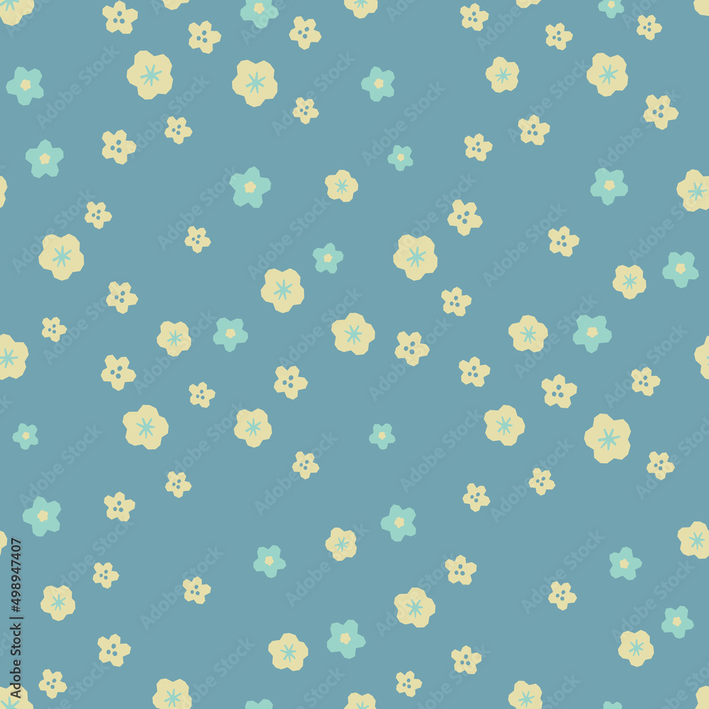 Spring summer botanical seamless pattern Spring summer botanical seamless pattern