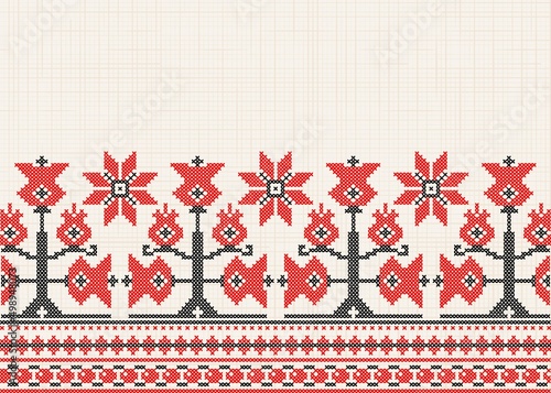 Ukrainian patterns. Sample.