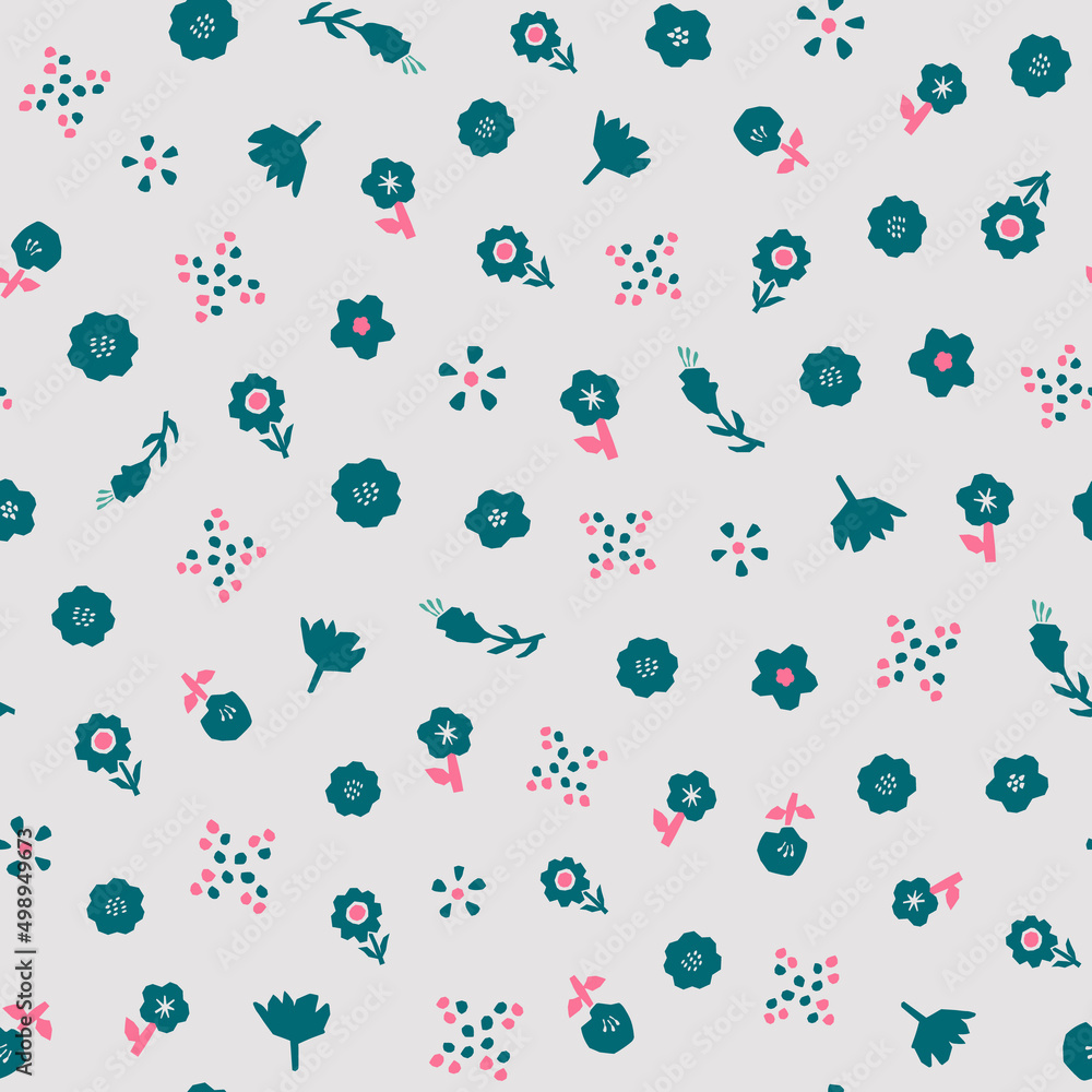 Spring summer botanical seamless pattern Spring summer botanical seamless pattern