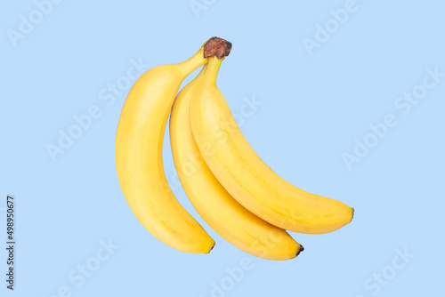 abstract picture of banana on a light blue background 