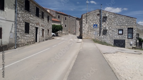 street in the old town in Croatia