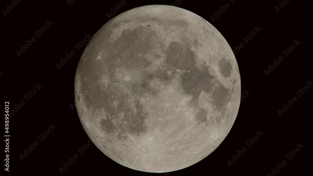 The full moon in close up. 4K The full moon in close up. 4K