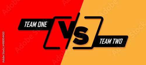 Versus screen. Vs battle or duel. Vector background