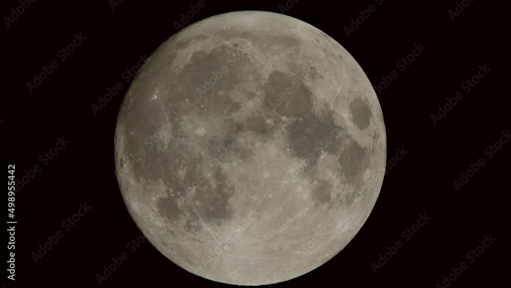 The full moon in close up. 4K The full moon in close up. 4K